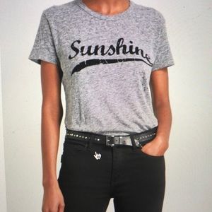 Zadig & Voltaire Gray Walk Sunshine T-shirt Small